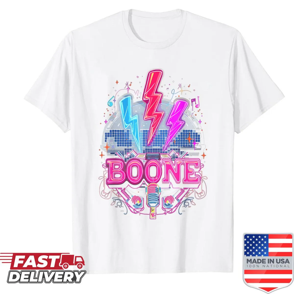 Vintage-style I Love Boone family shirt