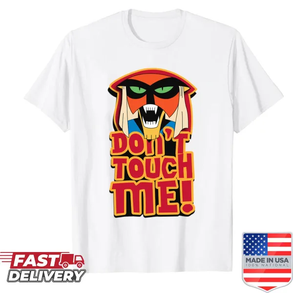 Sarcastic T-shirt with 'Don't Touch Me' text
