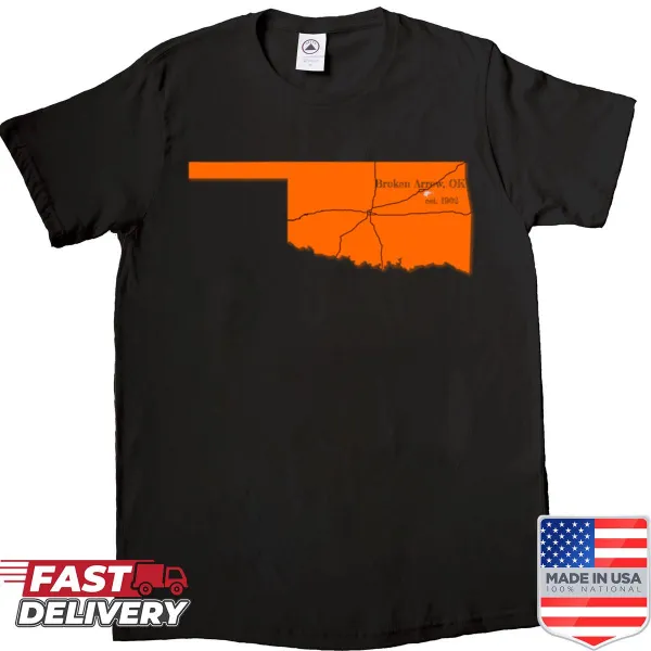 Silhouette design shirt inspired by Broken Arrow, Oklahoma.