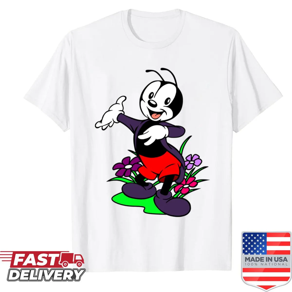 Shirt featuring humorous typography centered around a pun
