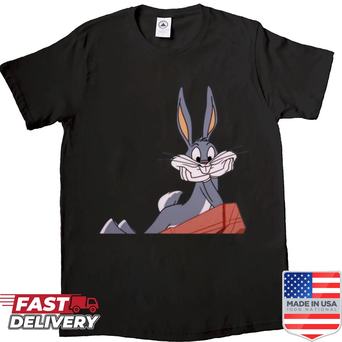 Oversized shirt featuring the iconic Bugs Bunny character