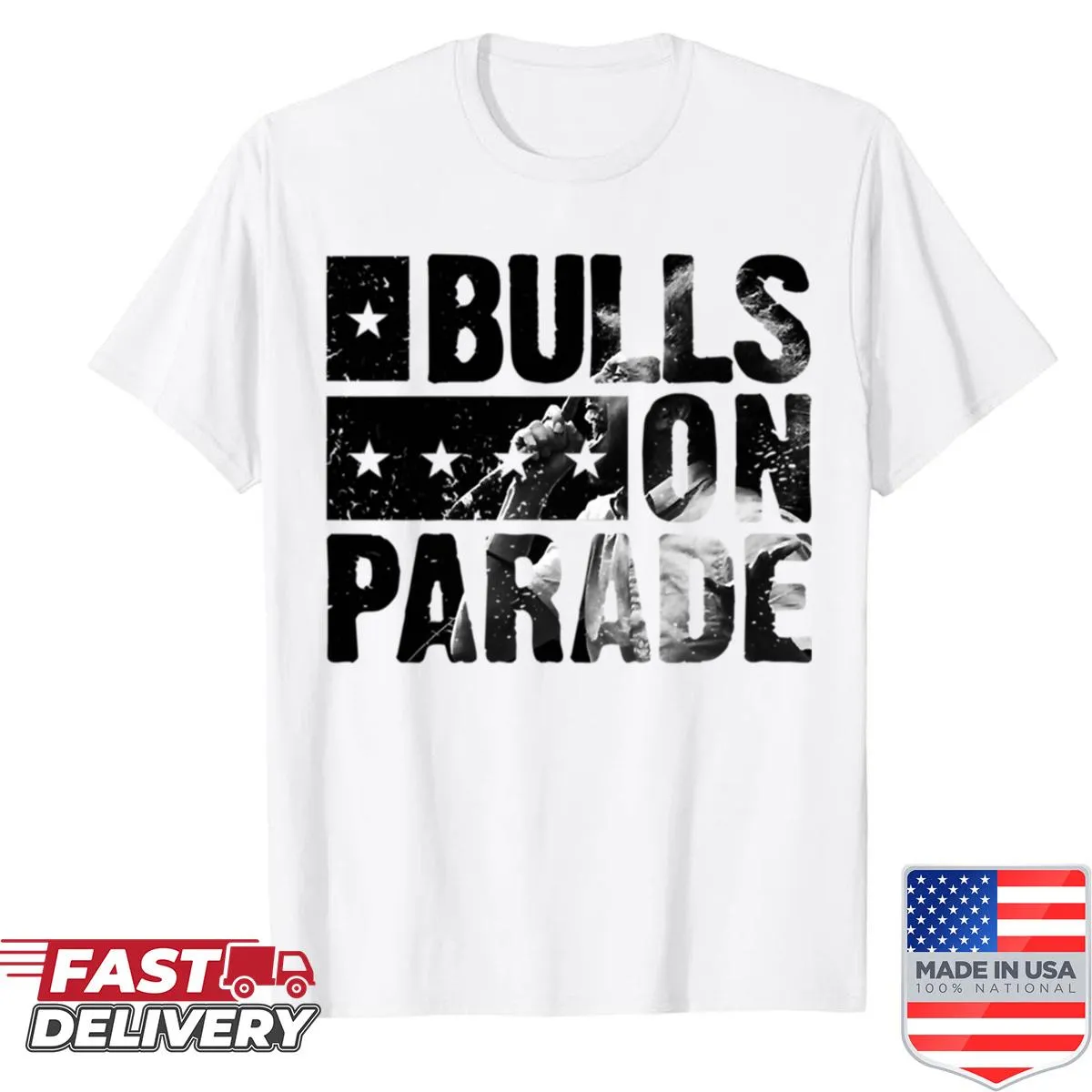 Graphic T-shirt inspired by Bulls on Parade song