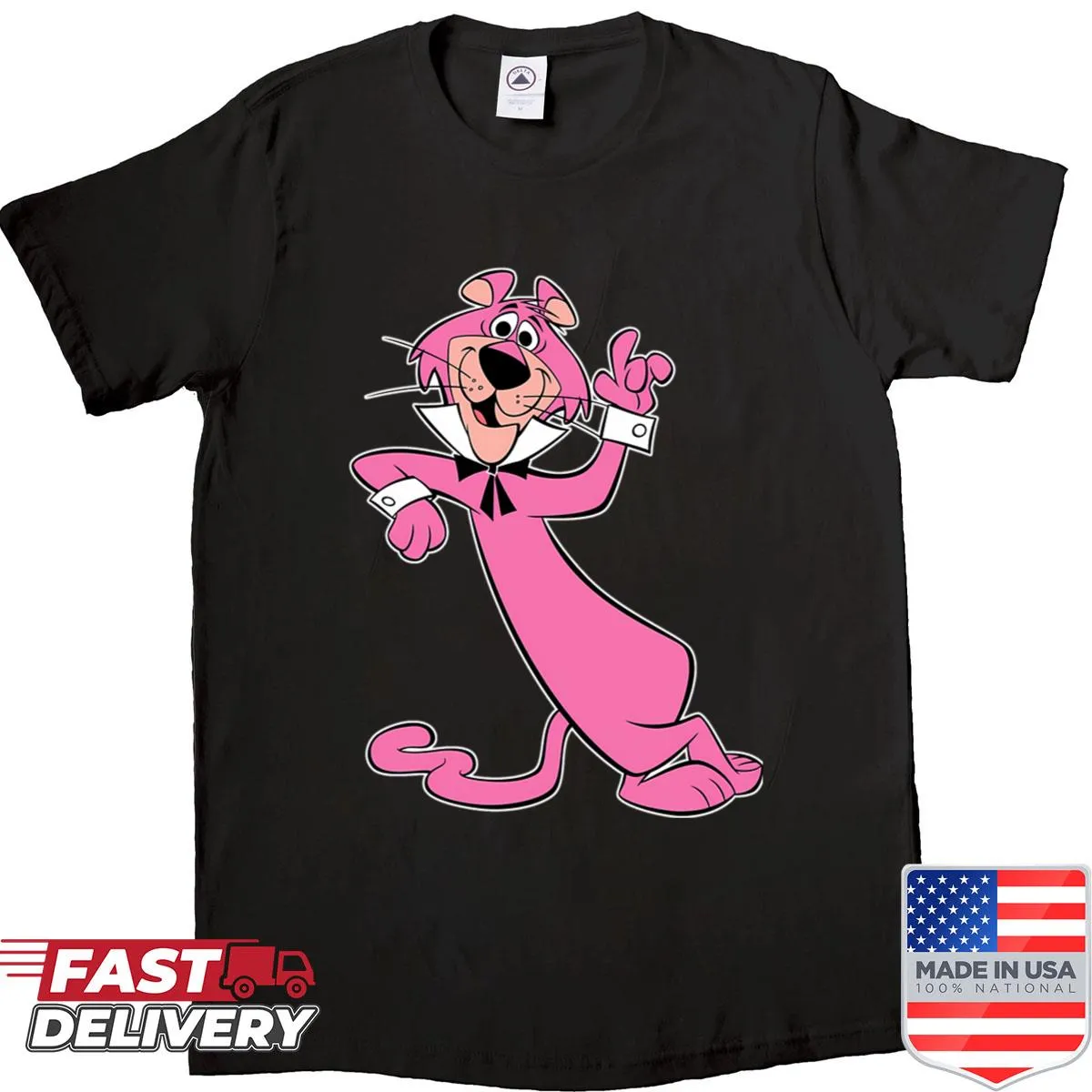 Vintage cartoon graphic featuring classic characters