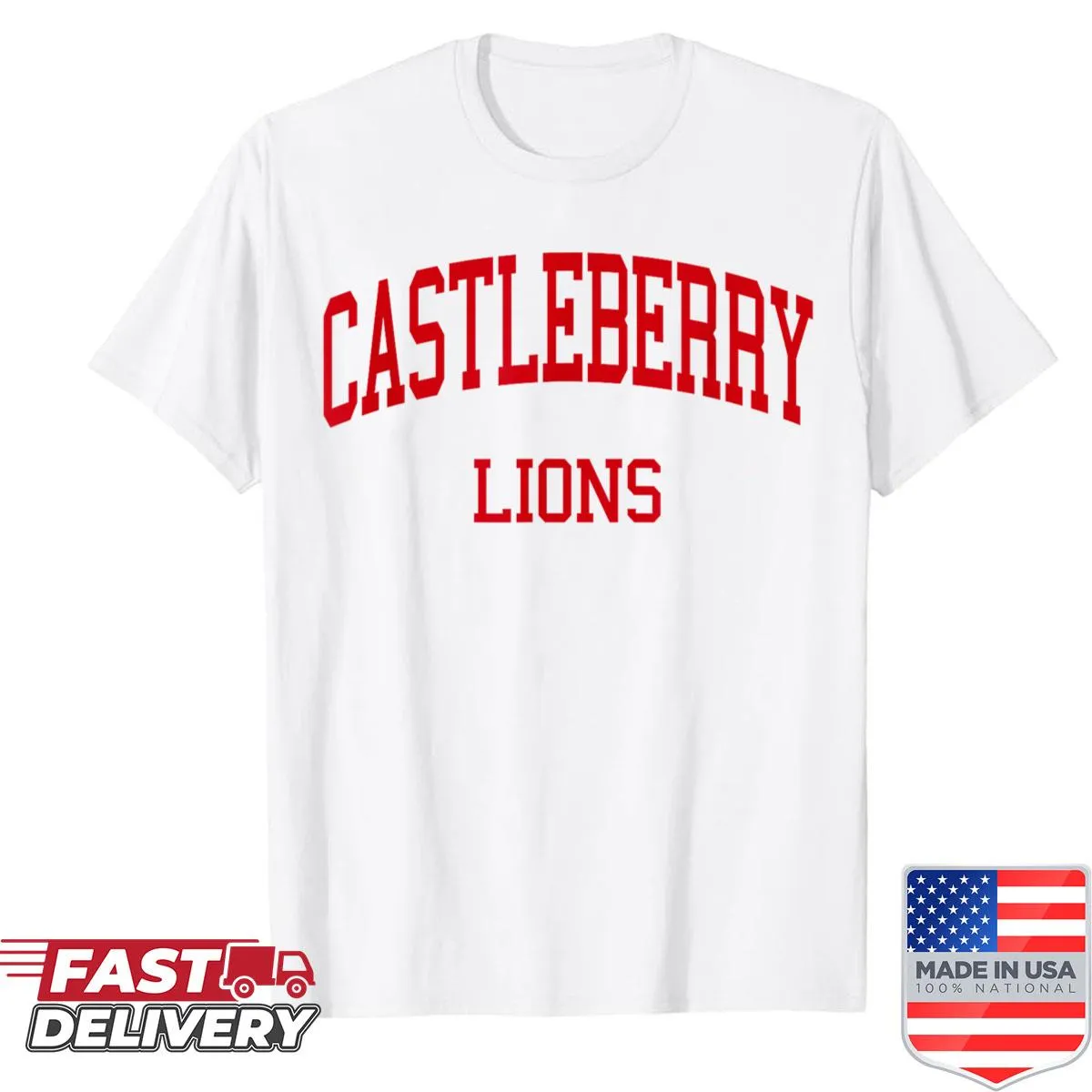 Castleberry High School retro graphic t-shirt