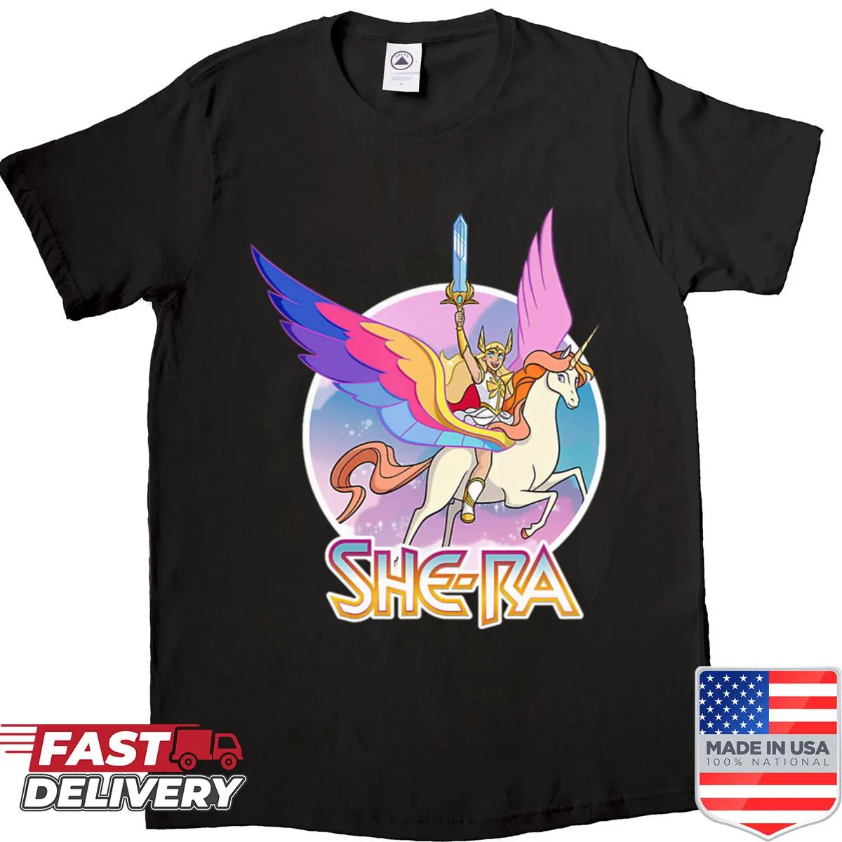 Cartoon movie character graphic T-shirt