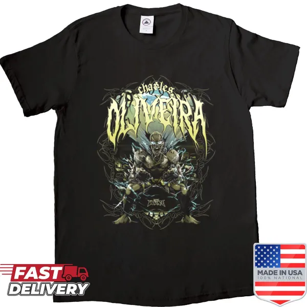 Charles Oliveira autographed shirt design for MMA fans