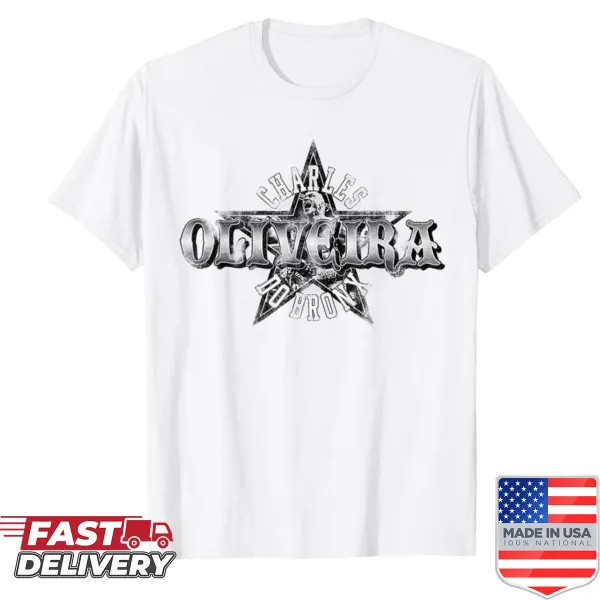 Charles Oliveira Do Bronx shirt featuring bold typography