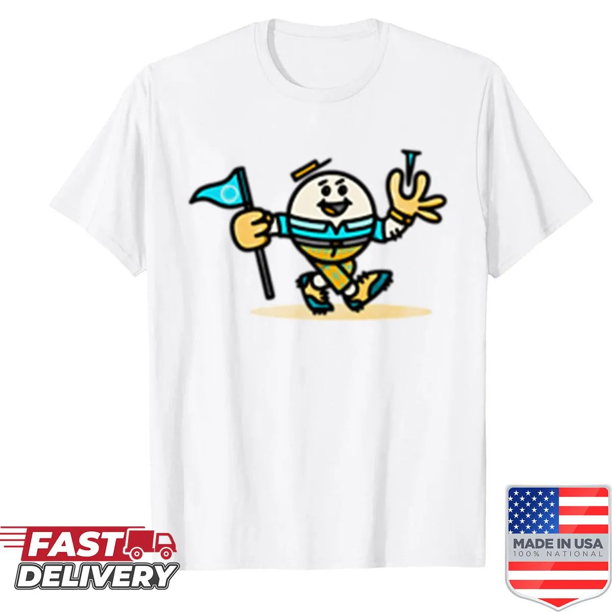 Chase The Golfer playful graphic shirt design