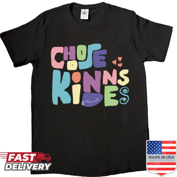 Inspirational shirt promoting kindness with simple text design