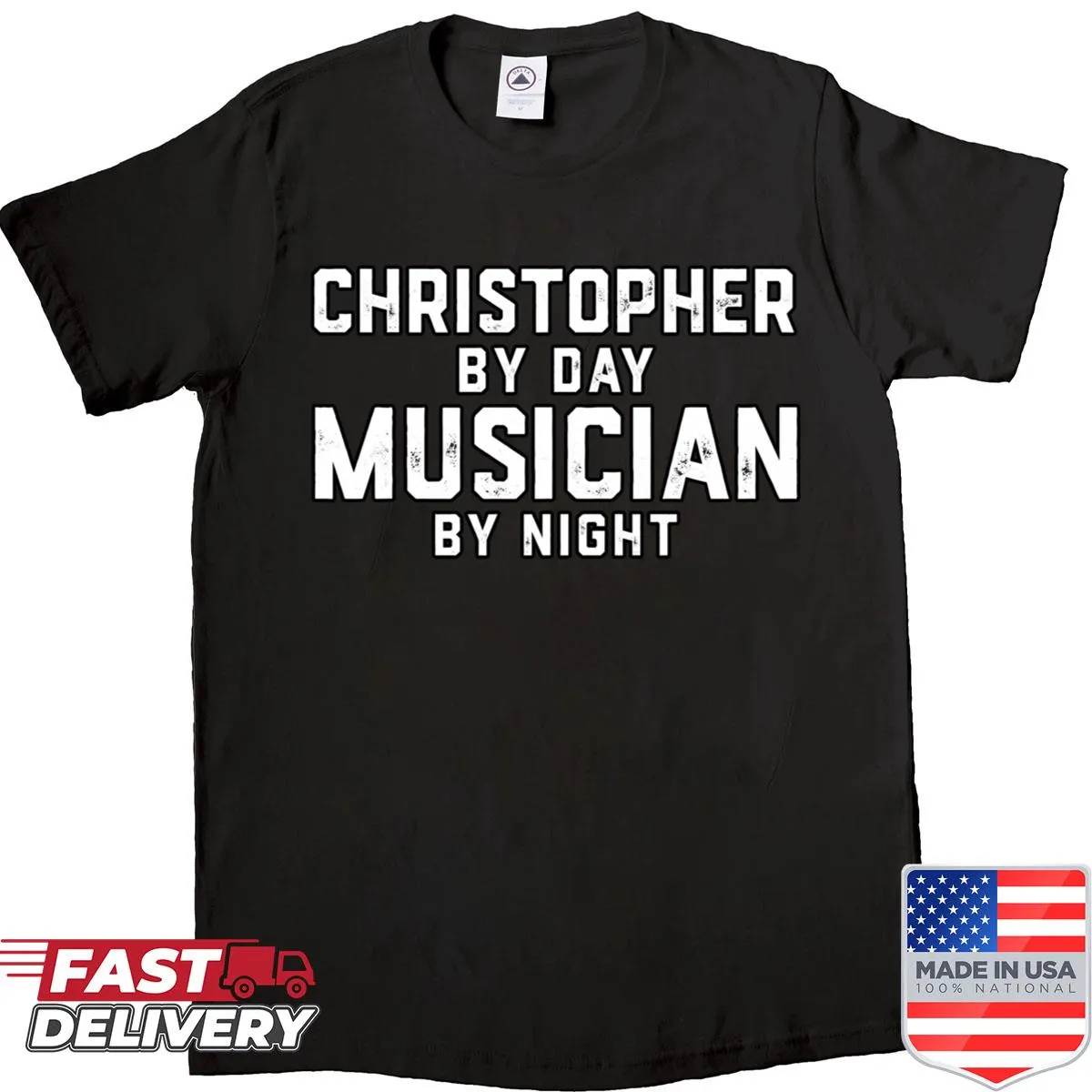 Illustration graphic of musician Christopher