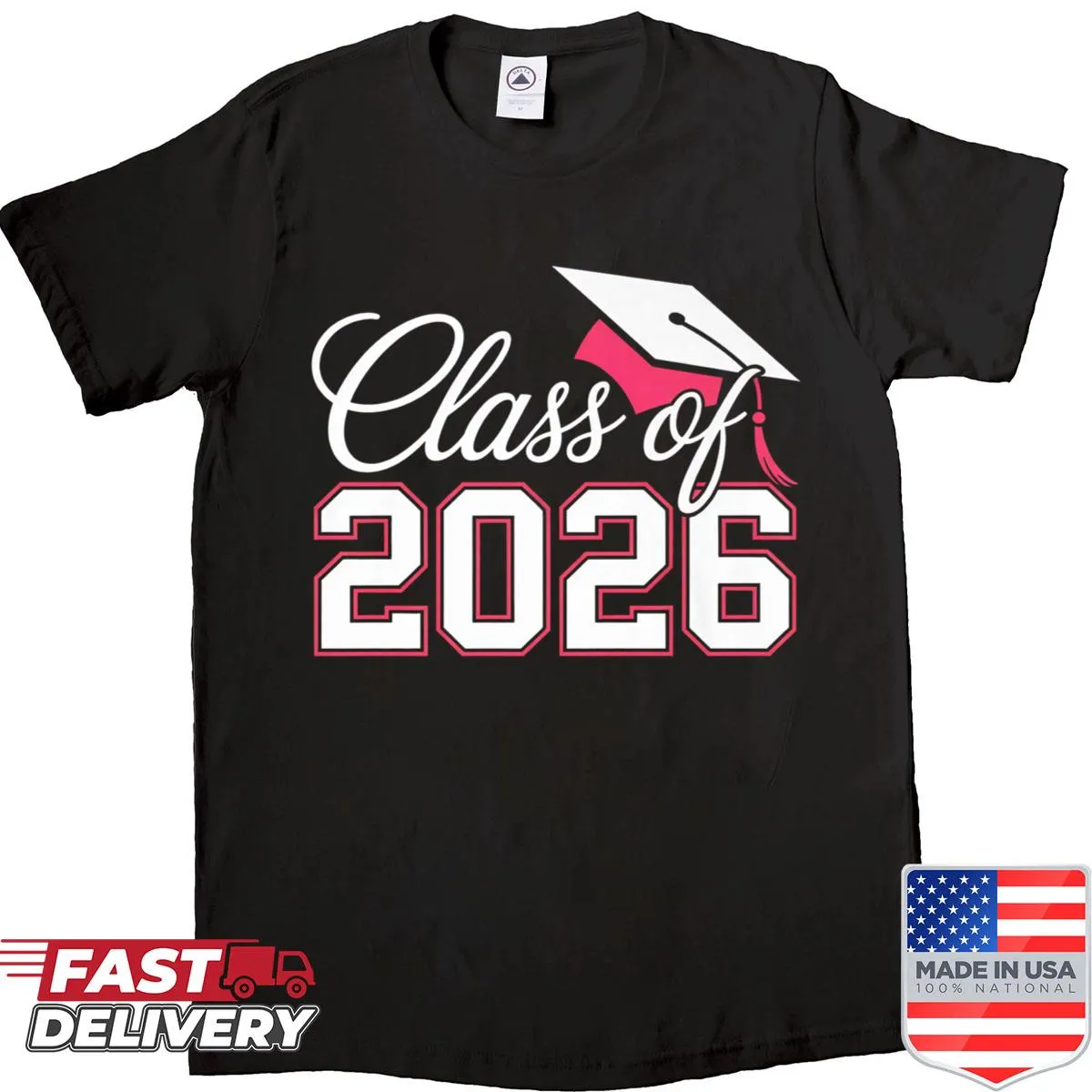 Cute kindergarten shirt with a bow and Class of 2026 graphic