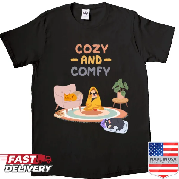 Shirt featuring a cozy home life design, perfect for relaxing and lounging.