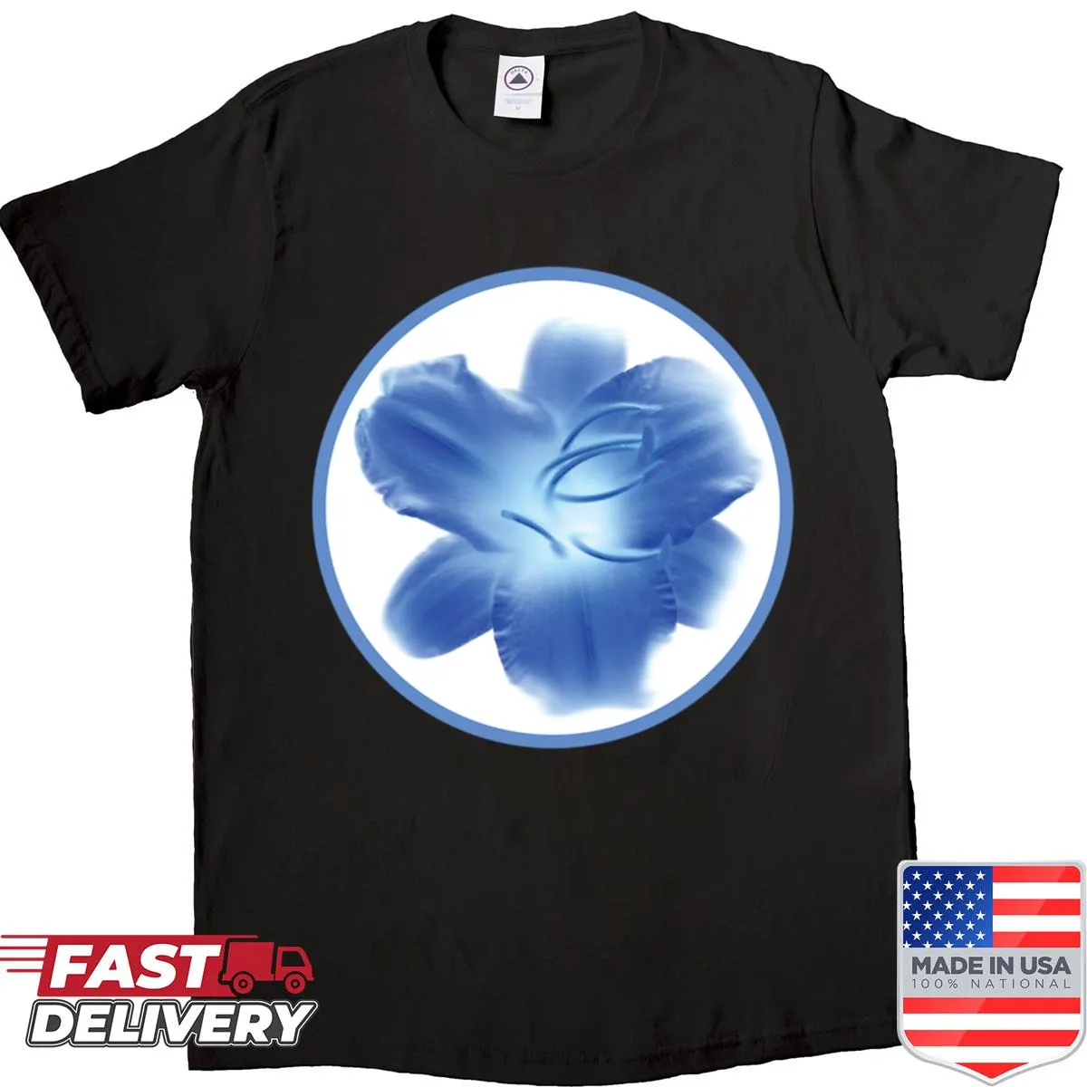 Floral t-shirt featuring a daffodil design