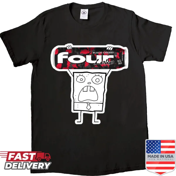 Cartoon-style shirt featuring Doodlebob and Fourloko