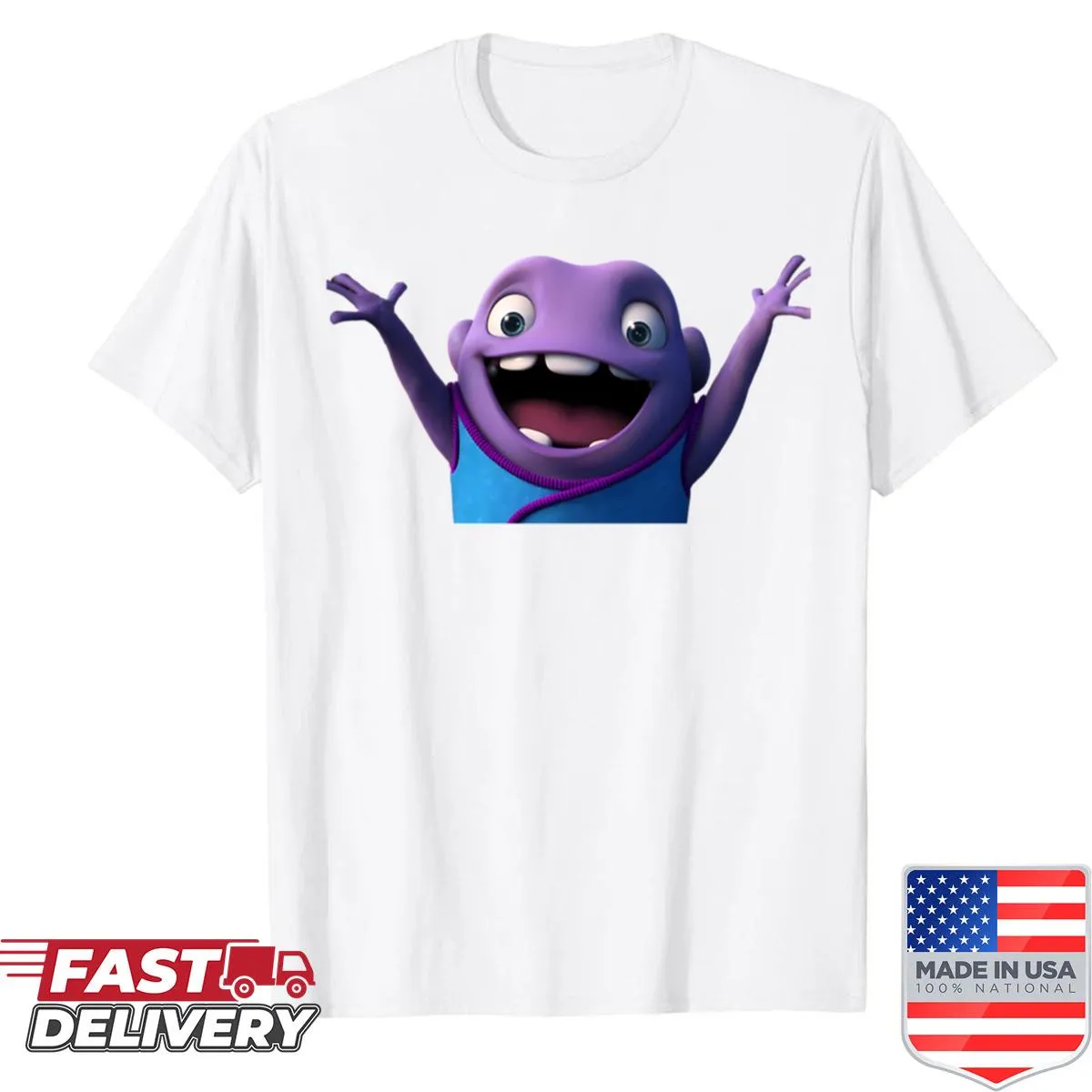 T-shirt featuring characters from Dreamworks' Home movie