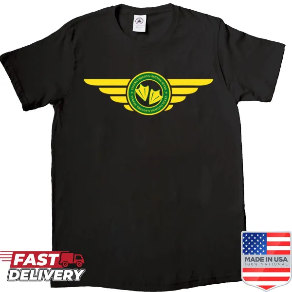 Retro Fighting Ducks design shirt supporting Eugene Oregon