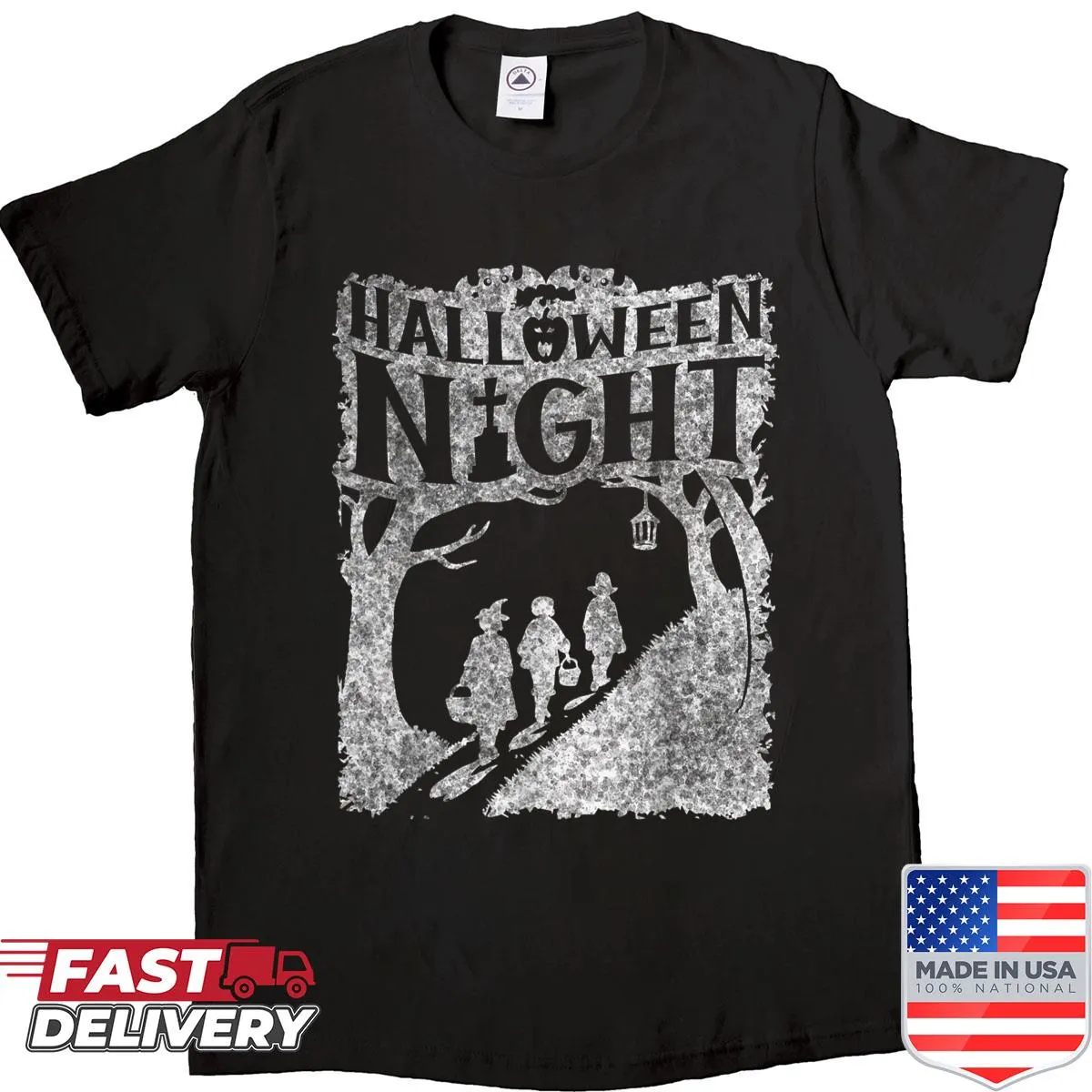 Halloween-themed fun graphic shirt for all ages