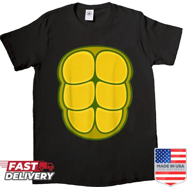 Fun turtle belly design shirt for Halloween group matching