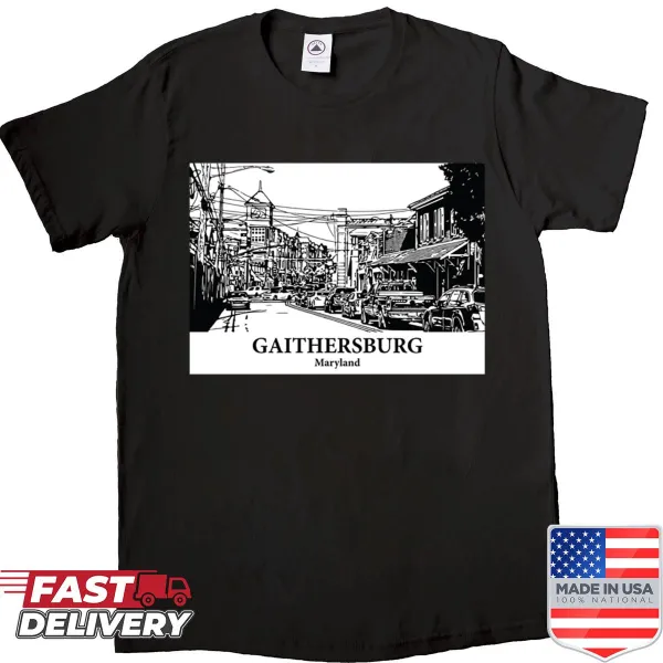 Illustration representing Gaithersburg on a shirt