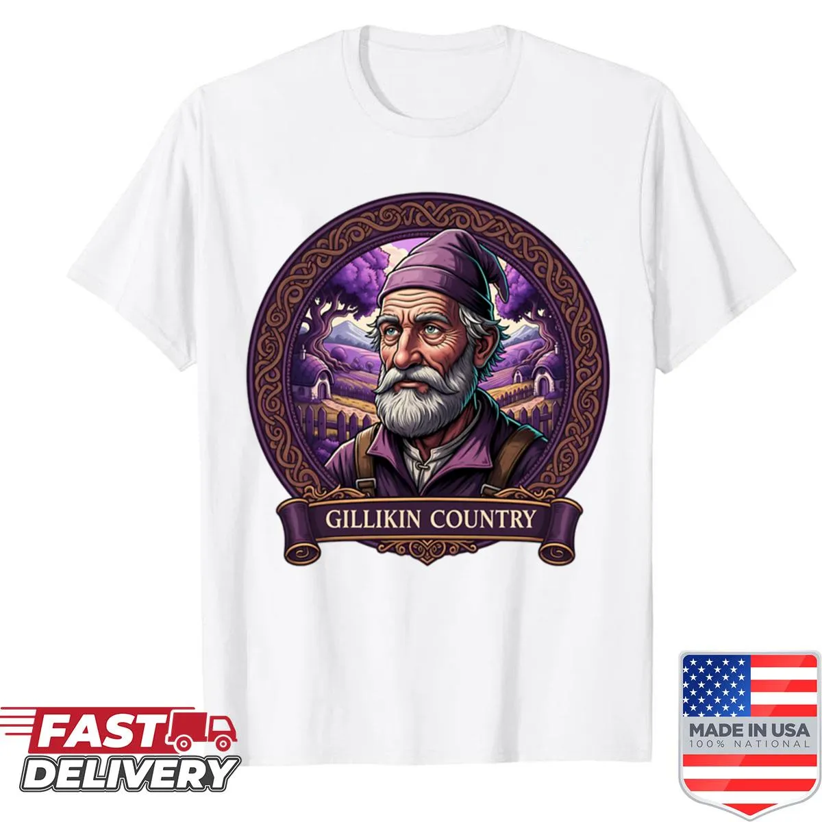 Illustrative design inspired by Gillikin Country from Wizard of Oz.
