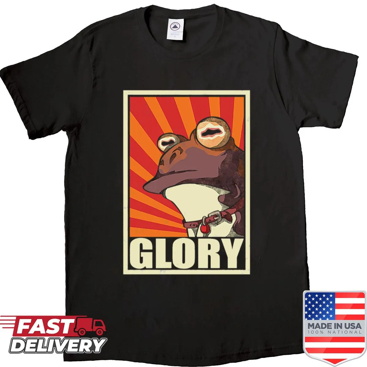 Vintage-style shirt with a classic glory design