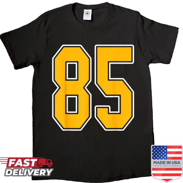 Sports tee featuring the number 85 jersey style for fans
