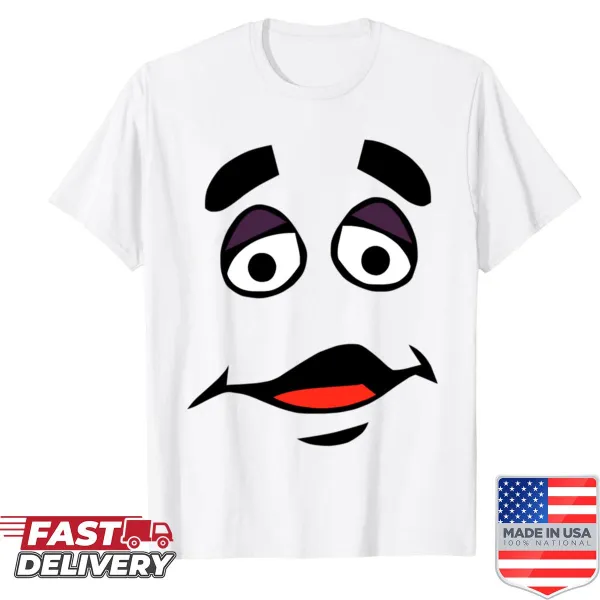 Playful cartoon design of Grimace on a transparent background T-shirt
