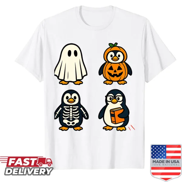 Cute penguin costume parade Halloween shirt