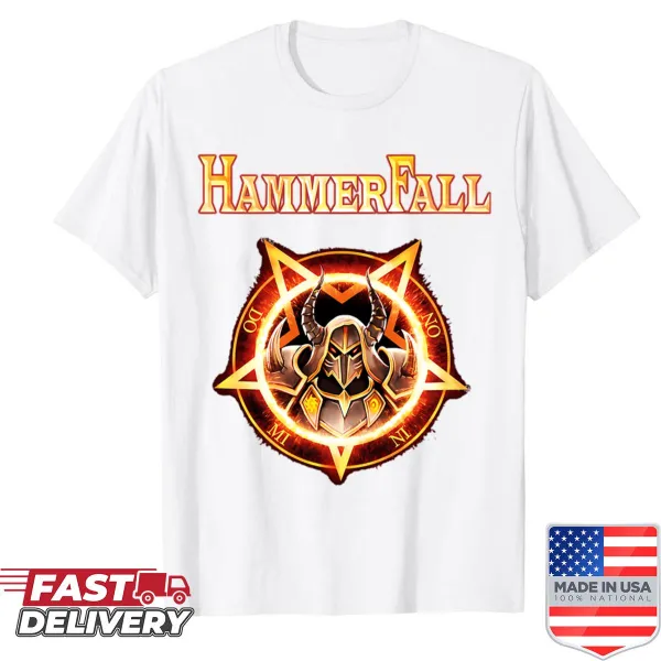 Hammerfalll rock band graphic shirt