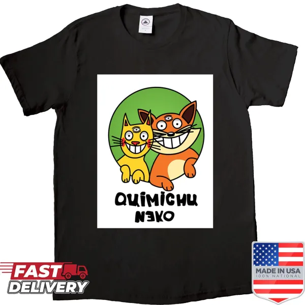 Shirt with a whimsical hypnotic friends graphic