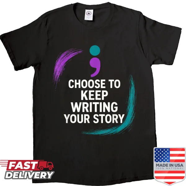 Shirt featuring an inspirational quote in elegant typography.