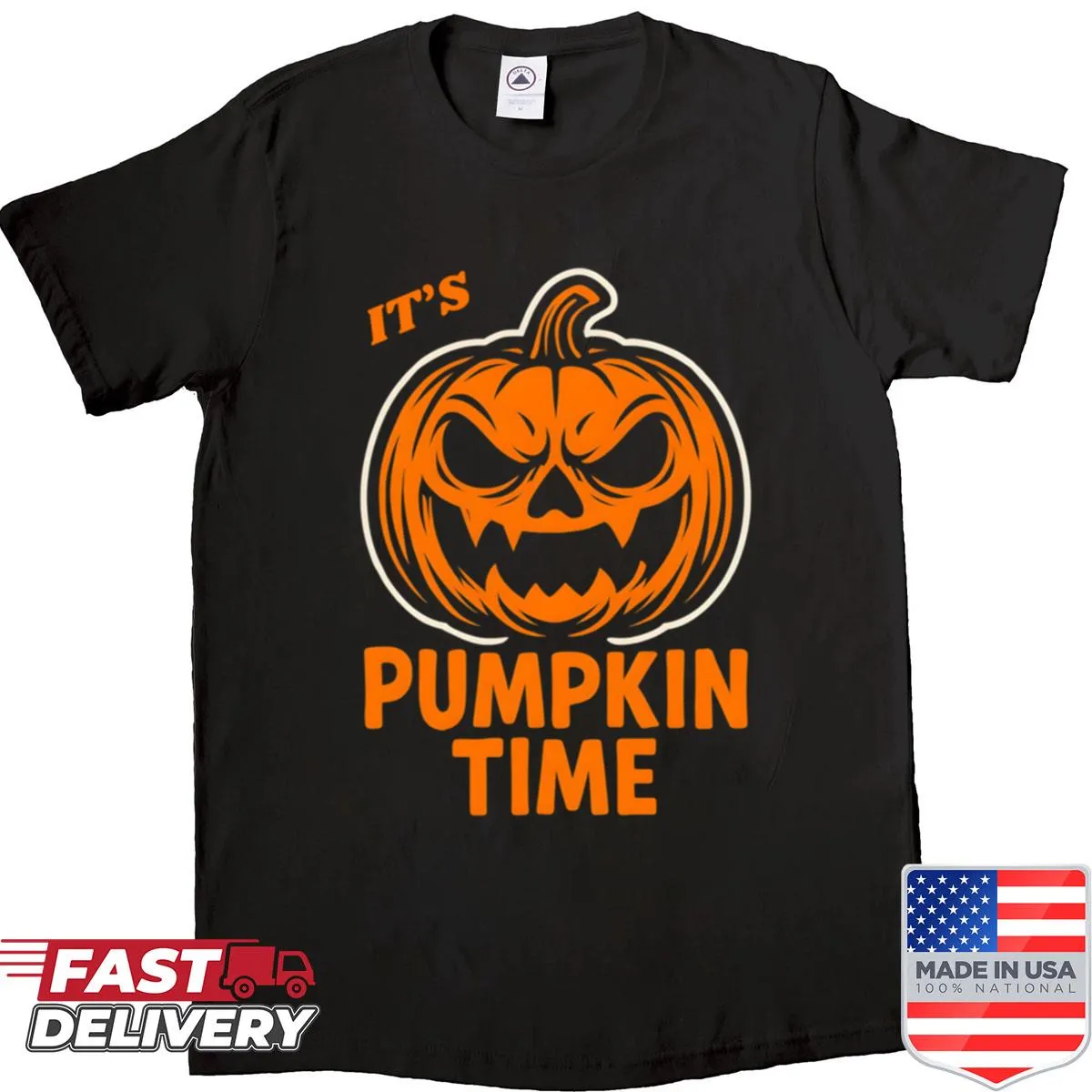 Playful Halloween shirt with jack-o-lantern design