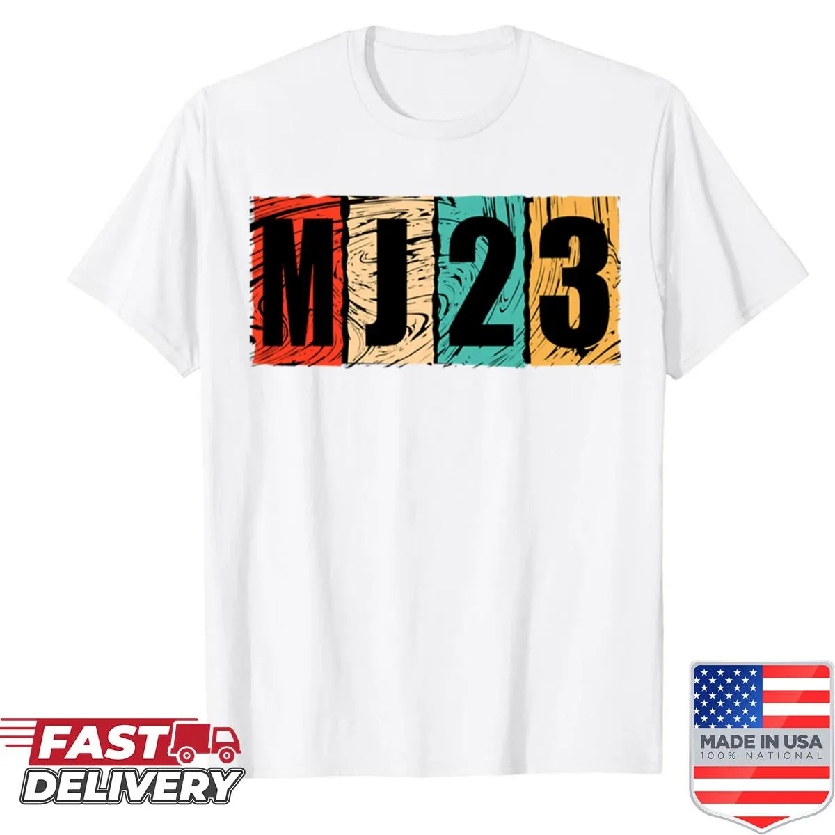 MJ23 design t-shirt honoring Michael Jordan.