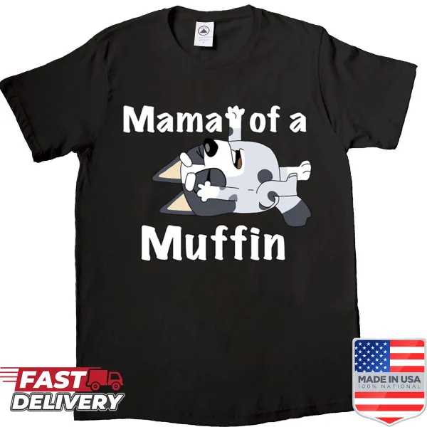 Cute muffin-themed shirt celebrating motherhood