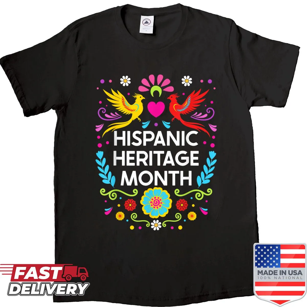Graphic tee celebrating National Hispanic Heritage Month