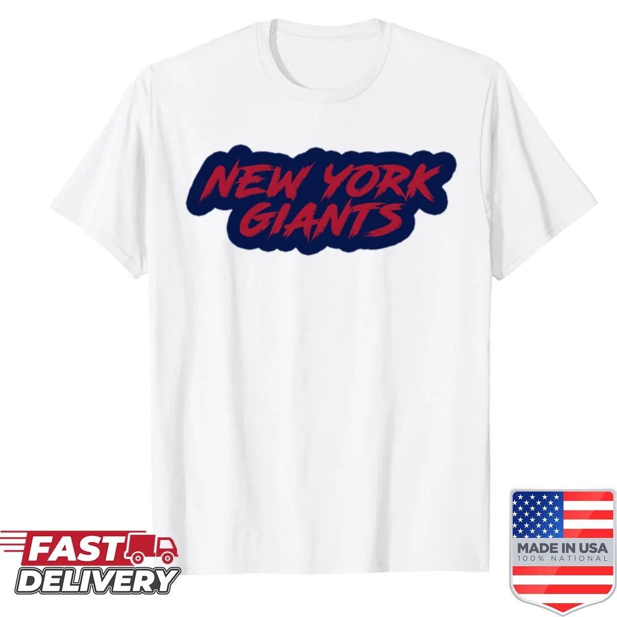 New York Giants shirt featuring the team logo in a bold design.