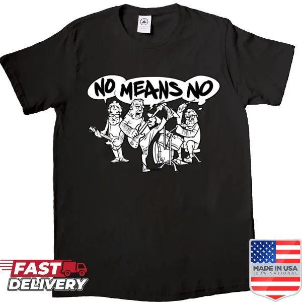 Nostalgic Nomeansno cartoon design on a shirt