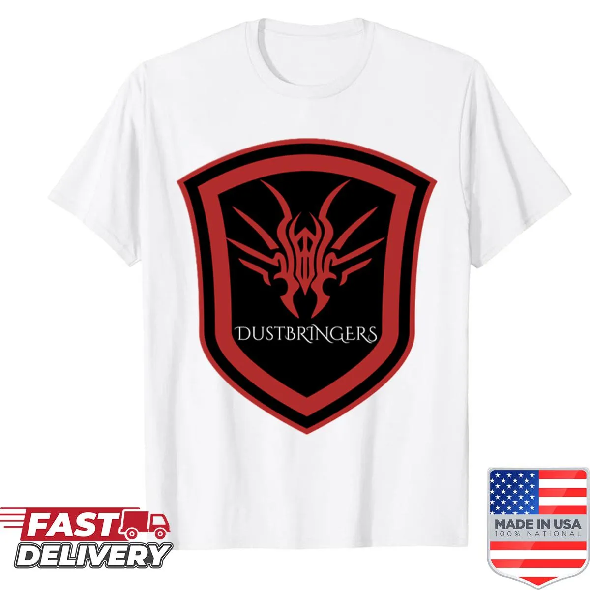 Fantasy-themed shirt featuring the Order of Dustbringers.