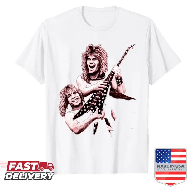 Illustrative tribute to Randy Rhoads on an Ozzy Osbourne shirt