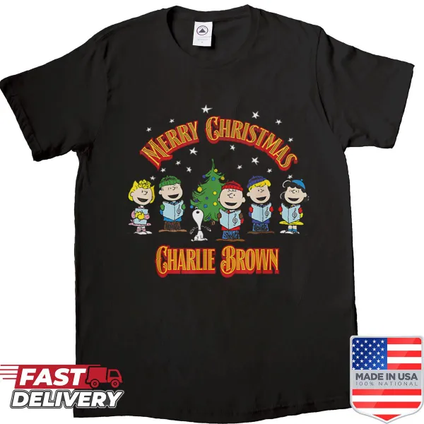 Charlie Brown Christmas Carol illustration t-shirt