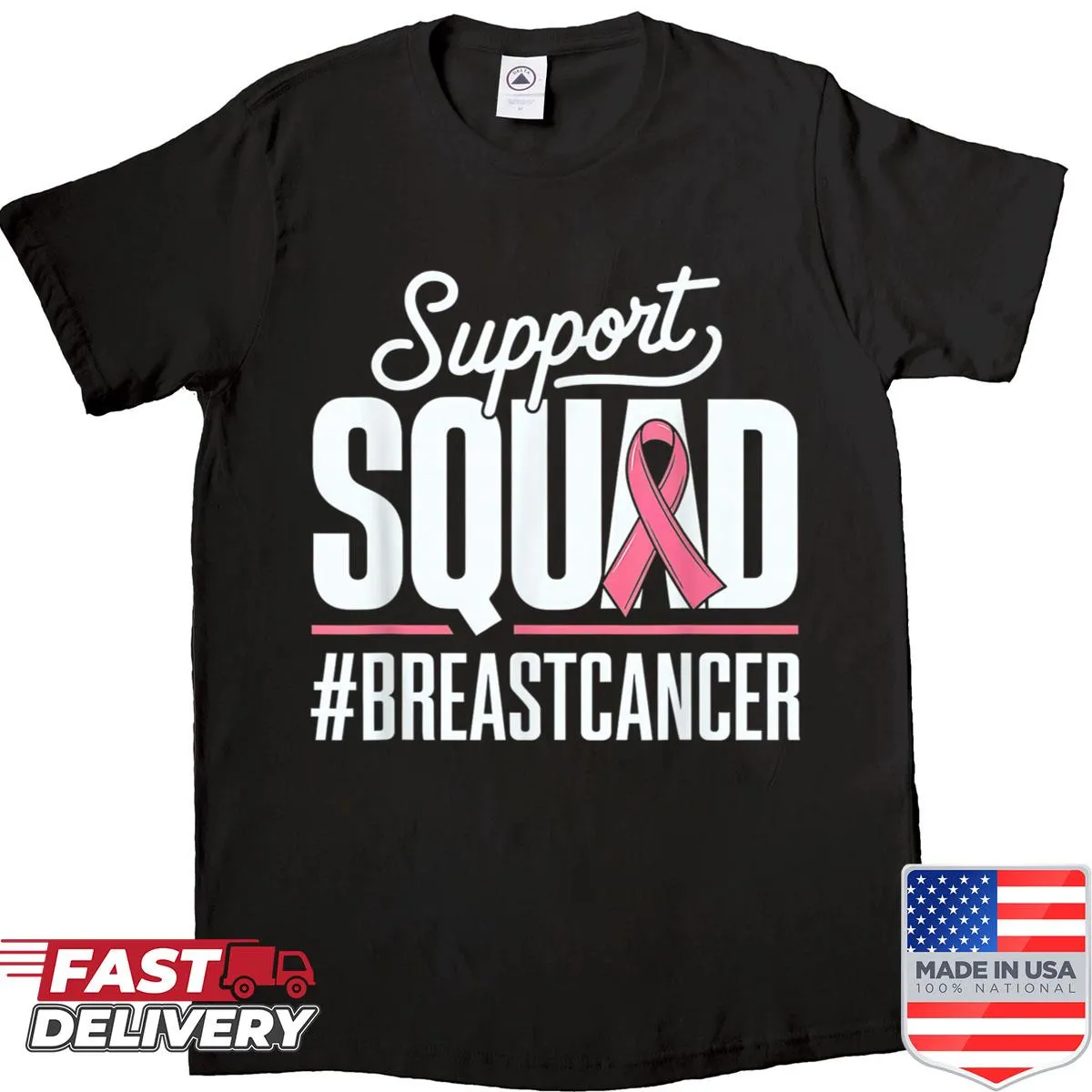 Pink Ribbon shirt promoting breast cancer awareness and support