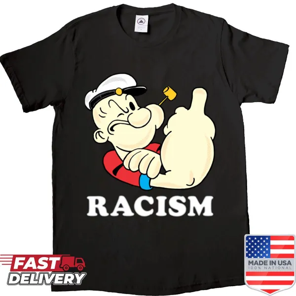 Classic Popeye illustration shirt capturing the sailor's iconic pose