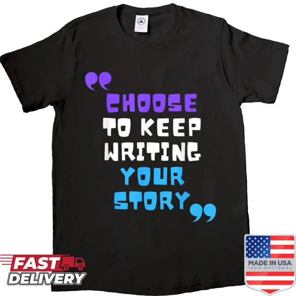 Inspirational T-shirt with positive messages for motivation