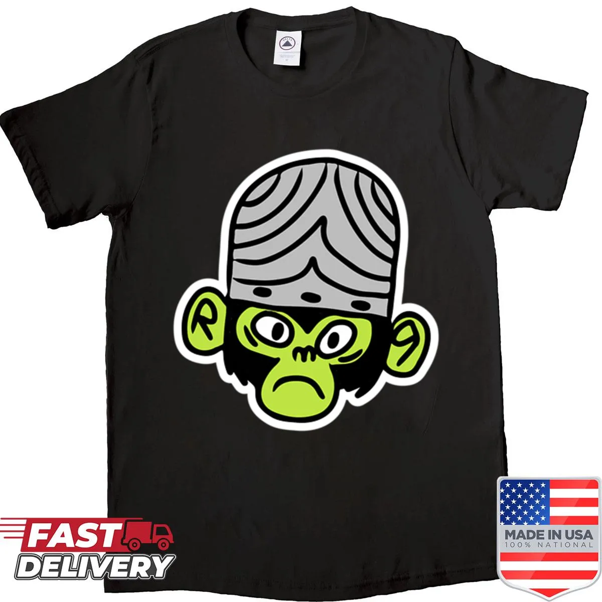Mojo Jojo shirt featuring the character from Powerpuff Girls