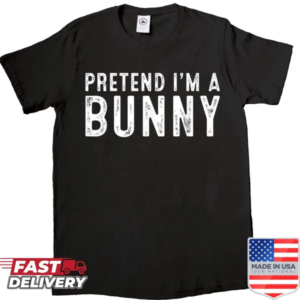 Cute 'Pretend I'm a Bunny' Halloween shirt for kids