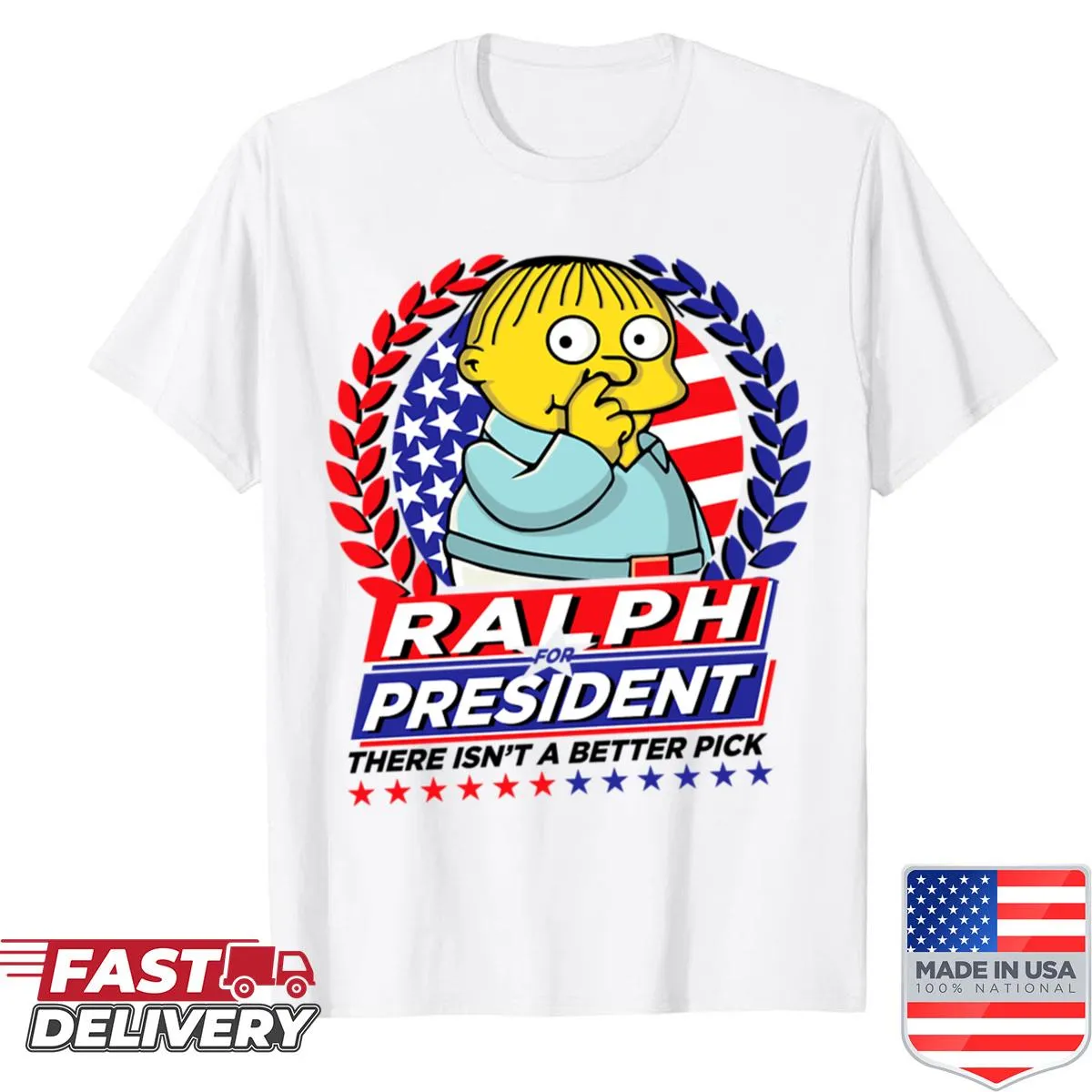 Funny T-shirt with Ralph For President text