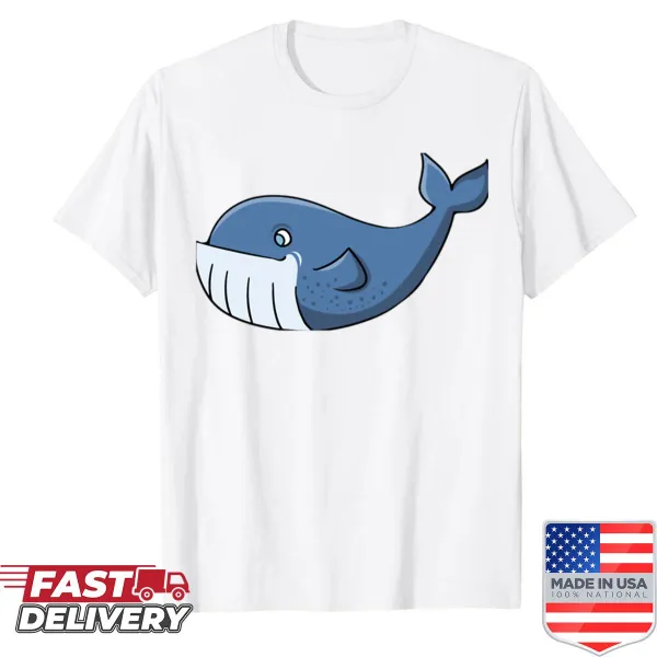 Cartoon sea animals shirt featuring rejected character designs