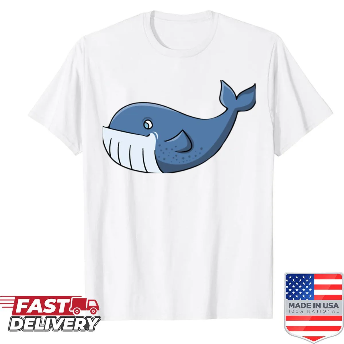 Cartoon sea animals shirt featuring rejected character designs