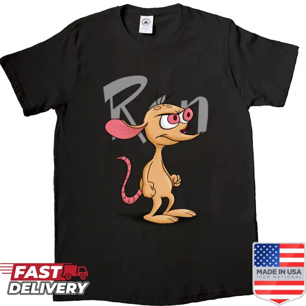 Shirt featuring cartoon illustration of Ren Hoek character