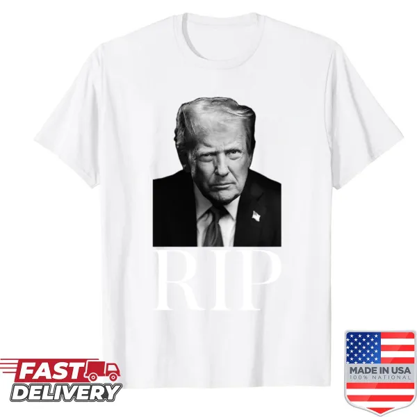 Bold Rip Donald Trump text shirt with clear typography
